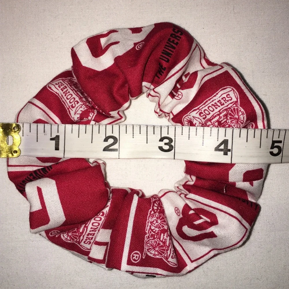 NWT Oklahoma Sooners Hair Scrunchies 3 Pack Made in the USA